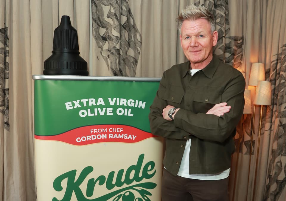 Gordon Ramsay attends the launch of Krude olive oil