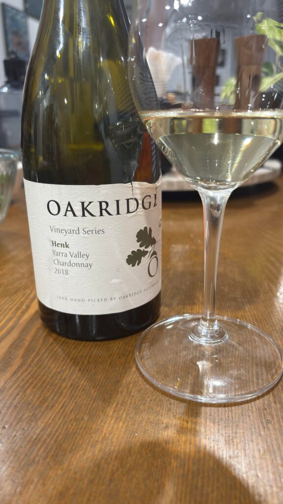 2018 Oakridge Henk Yarra Valley Chardonnay