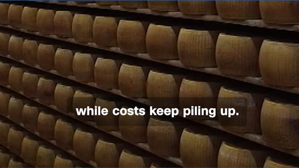 Inside Italy’s ‘cheese bank’ where Parmesan is worth millions Inside Italy’s 'cheese bank' where Parmesan is worth millions