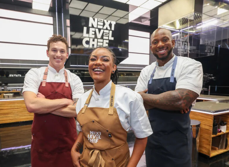 NEXT LEVEL CHEF: L-R: FINALISTS Connor, Cole and Darian in the NEXT LEVEL CHEF “Building a Legacy” episode airing Thursday, May 14 (8:00-9:00 PM ET/PT) on FOX. CR: Lorraine O’Sullivan / FOX. ©2026 FOX Media LLC.
