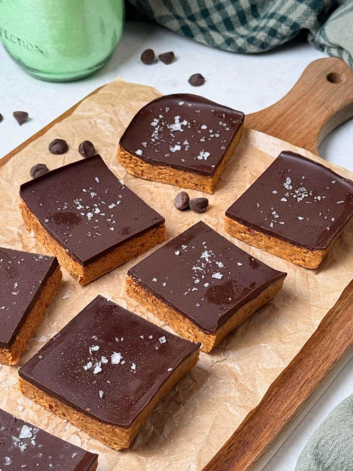 Chocolate Peanut Butter Protein Bars