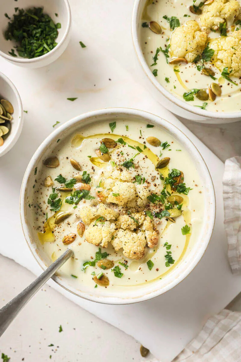 Roasted Cauliflower Soup - Photo Credit: Seasonal Cravings.