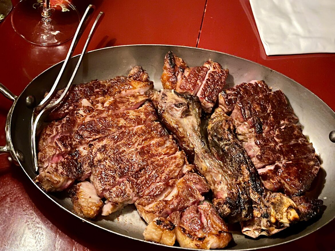 Harry's, Fidi. 28-day dry-aged Porterhouse for two last night.