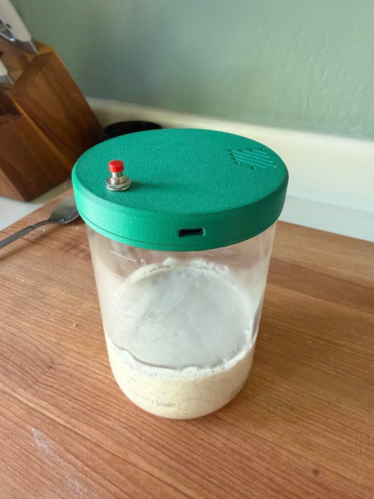 I built a little sourdough starter monitor I built a little sourdough starter monitor