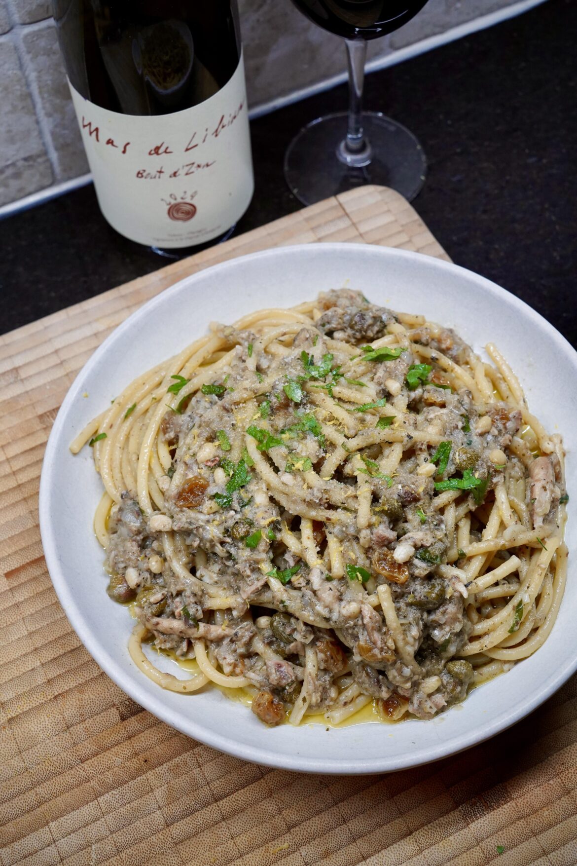 Midnight Meal: Sicilian-Inspired Bucatini with Sardines. No points for looks. Midnight Meal: Sicilian-Inspired Bucatini with Sardines. No points for looks.