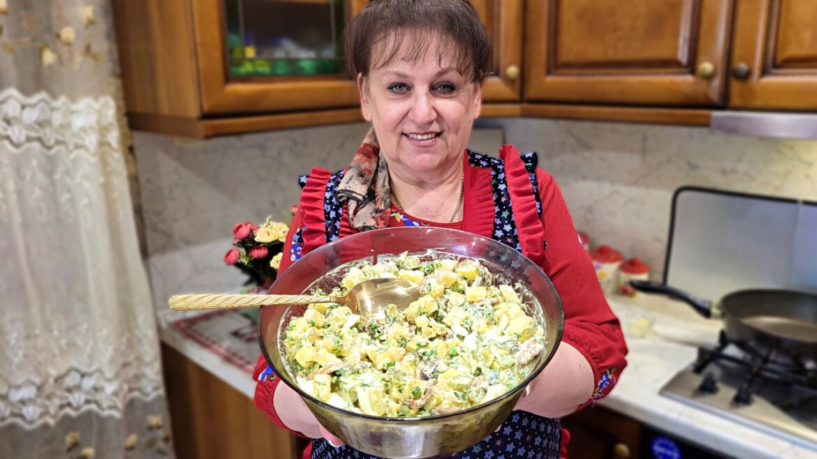 Картофельный салат! Простой и вкусный рецепт из картошки.