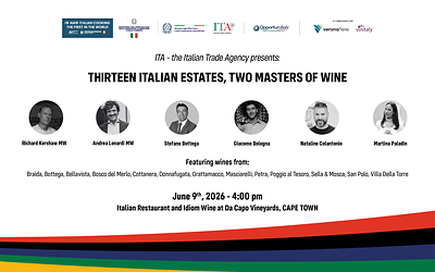 Vinitaly debuts in Cape Town to strengthen Italian wine presence in Africa Vinitaly debuts in Cape Town to strengthen Italian wine presence in Africa