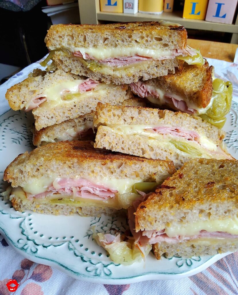 An ambush of sourdough sandwiches stalking their human prey