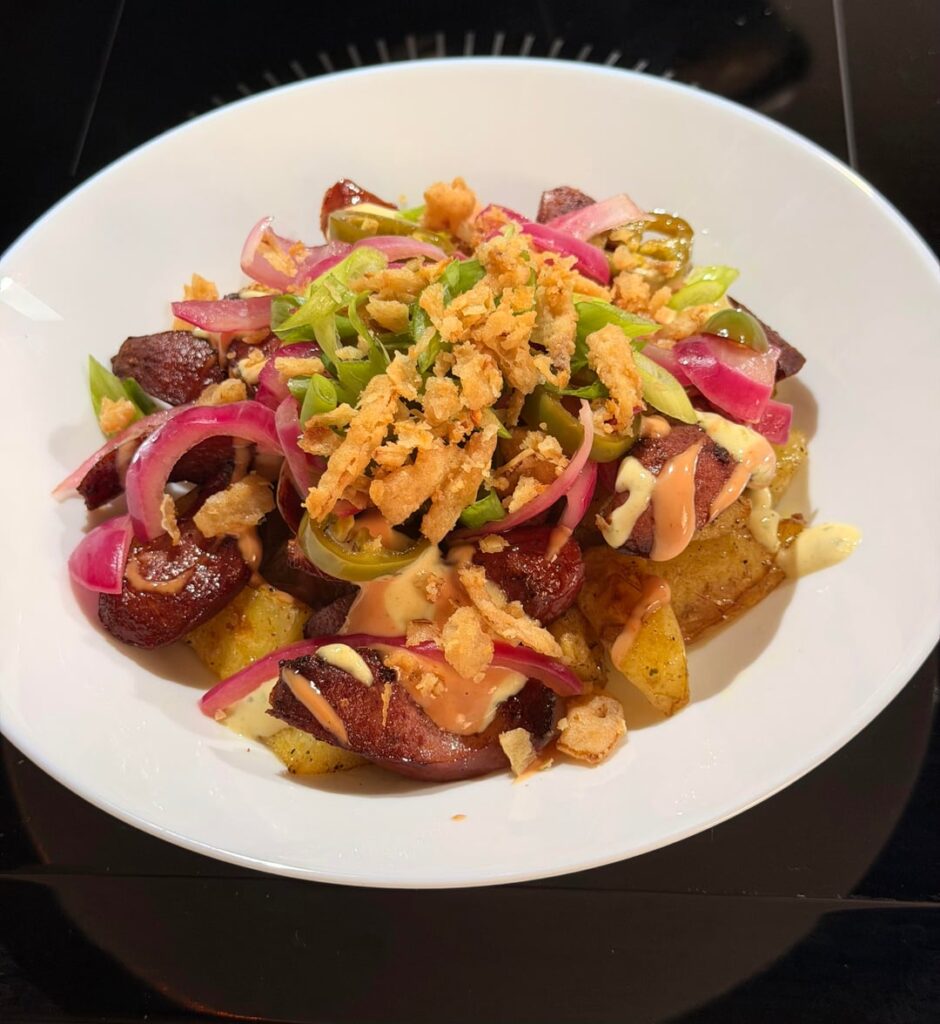 Peruvian-Inspired Salchipapas Peruvian-Inspired Salchipapas