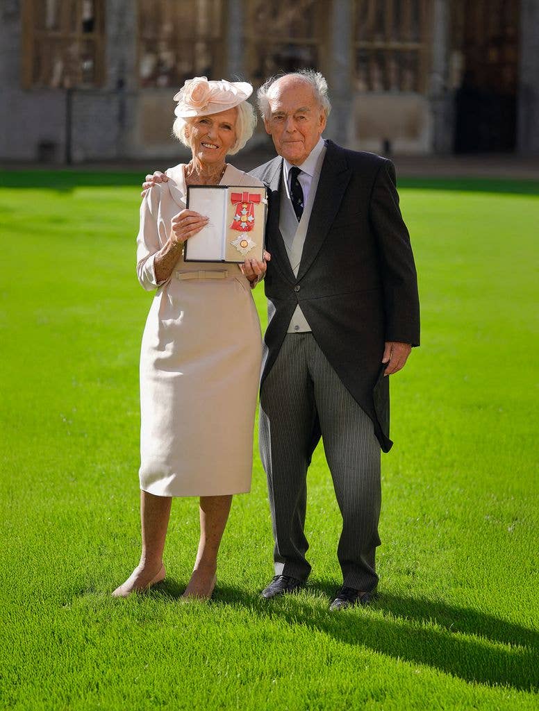 Dame Mary Berry has been with her husband Paul Hunnings for 60 years