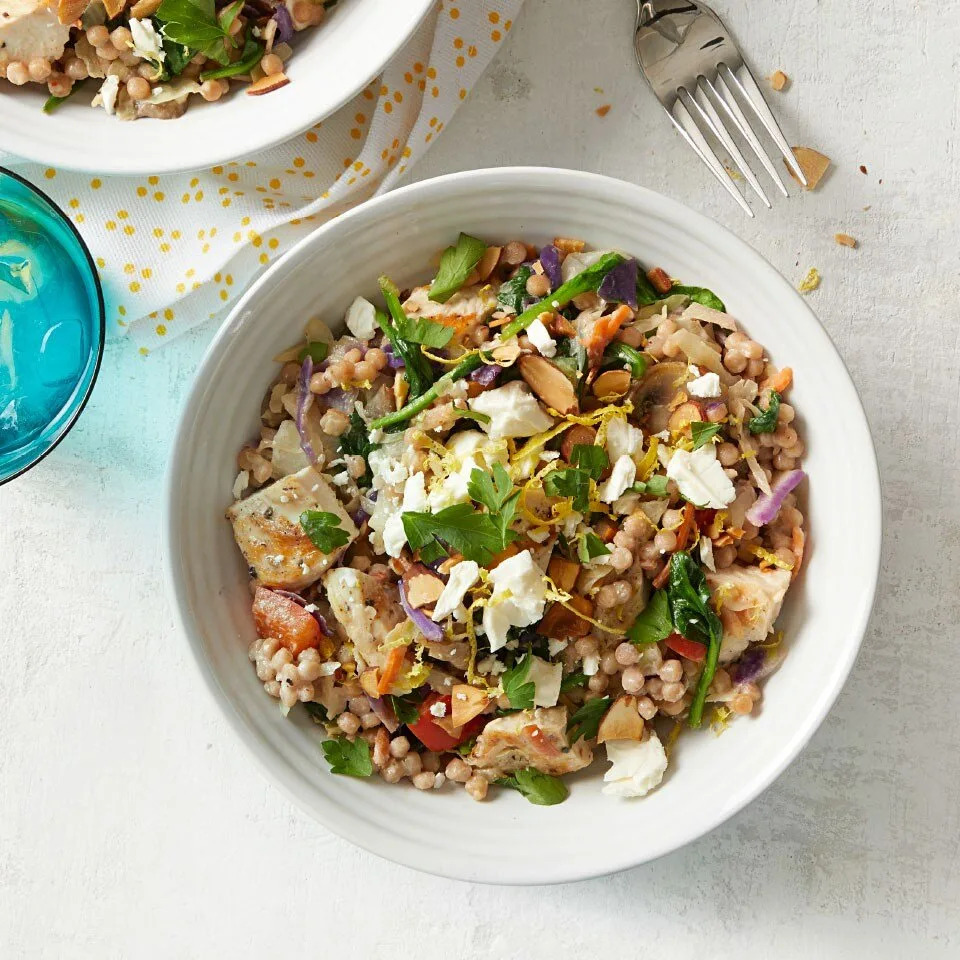 Lemon-Tahini Coucous with Chicken & Vegetables