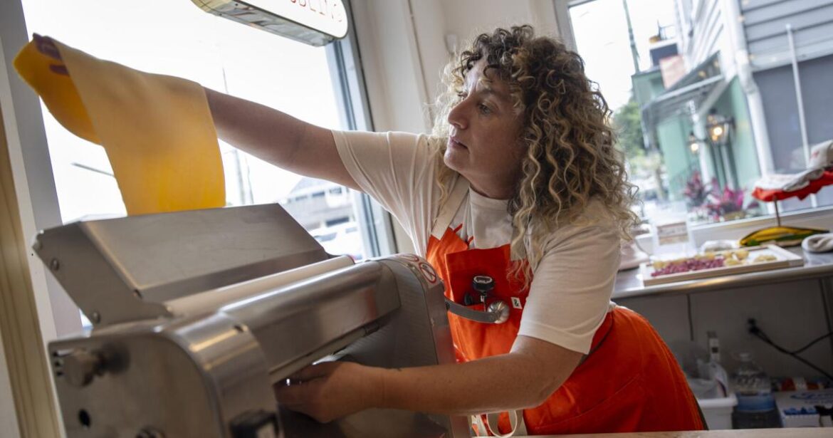 Luther's Market sells fresh-rolled pasta in Charleston, SC