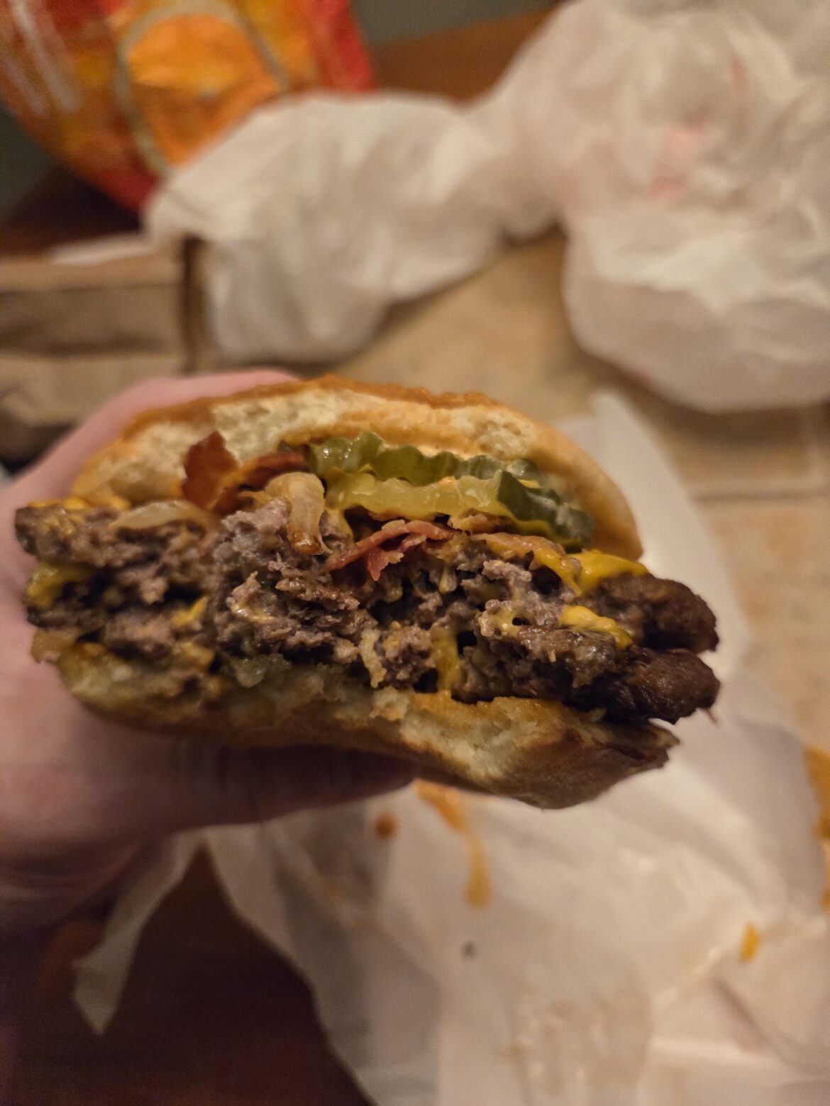 Bacon double smashed Jack