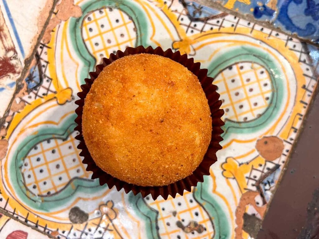 Abburro Gourmet Arancino at KePalle Arancine d Autore in Palermo