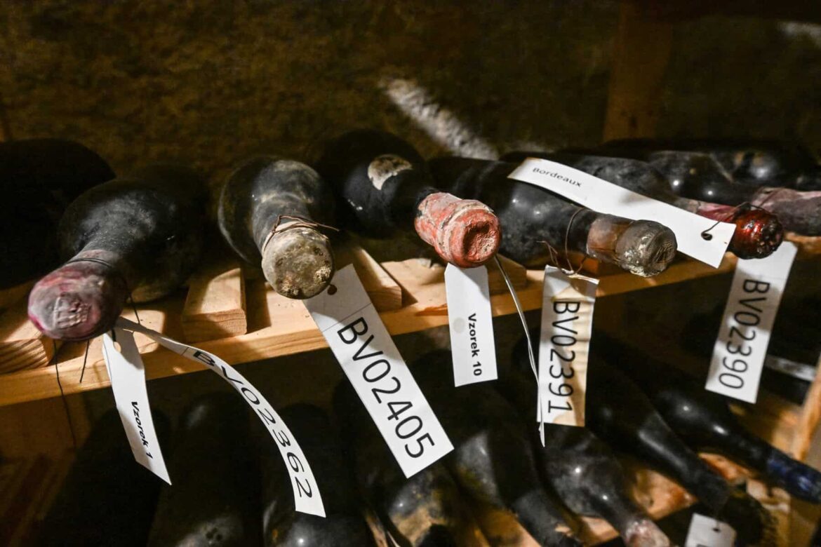 Rare 130-year wartime French wine restored in Czech castle Rare 130-year wartime French wine restored in Czech castle