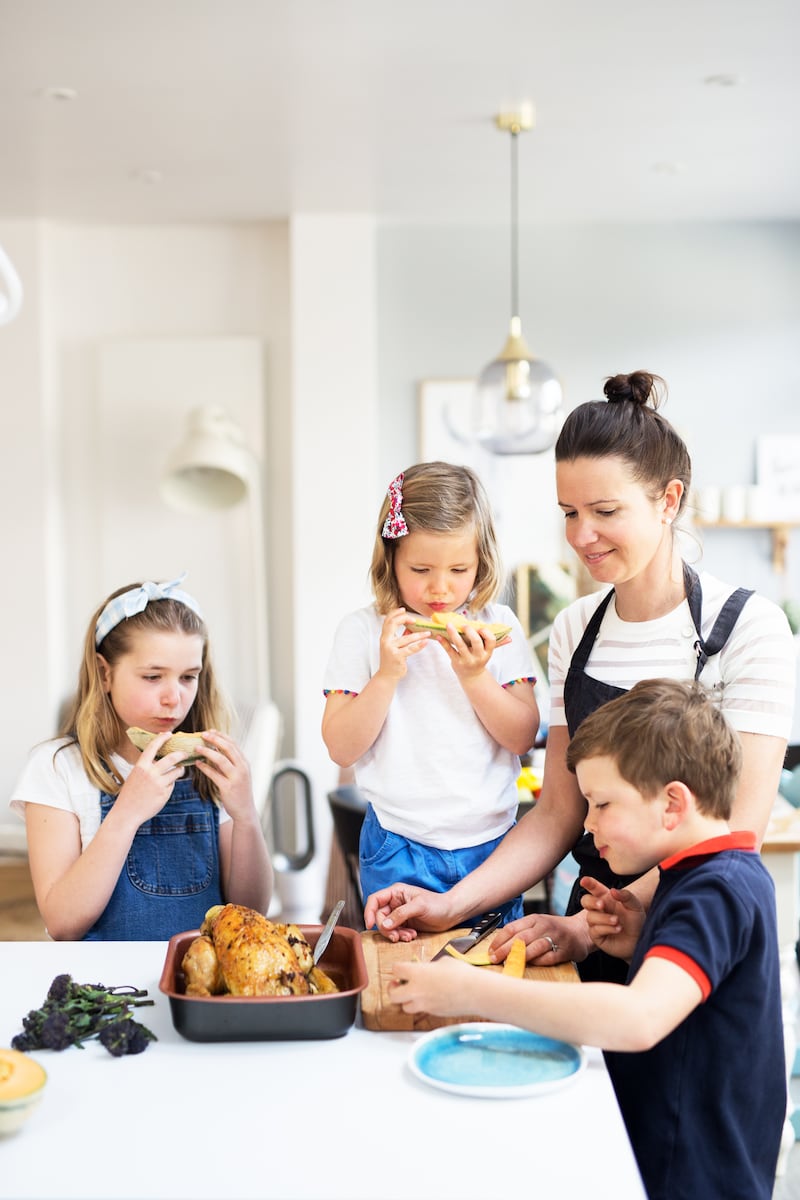 Boulstridge with her three kids