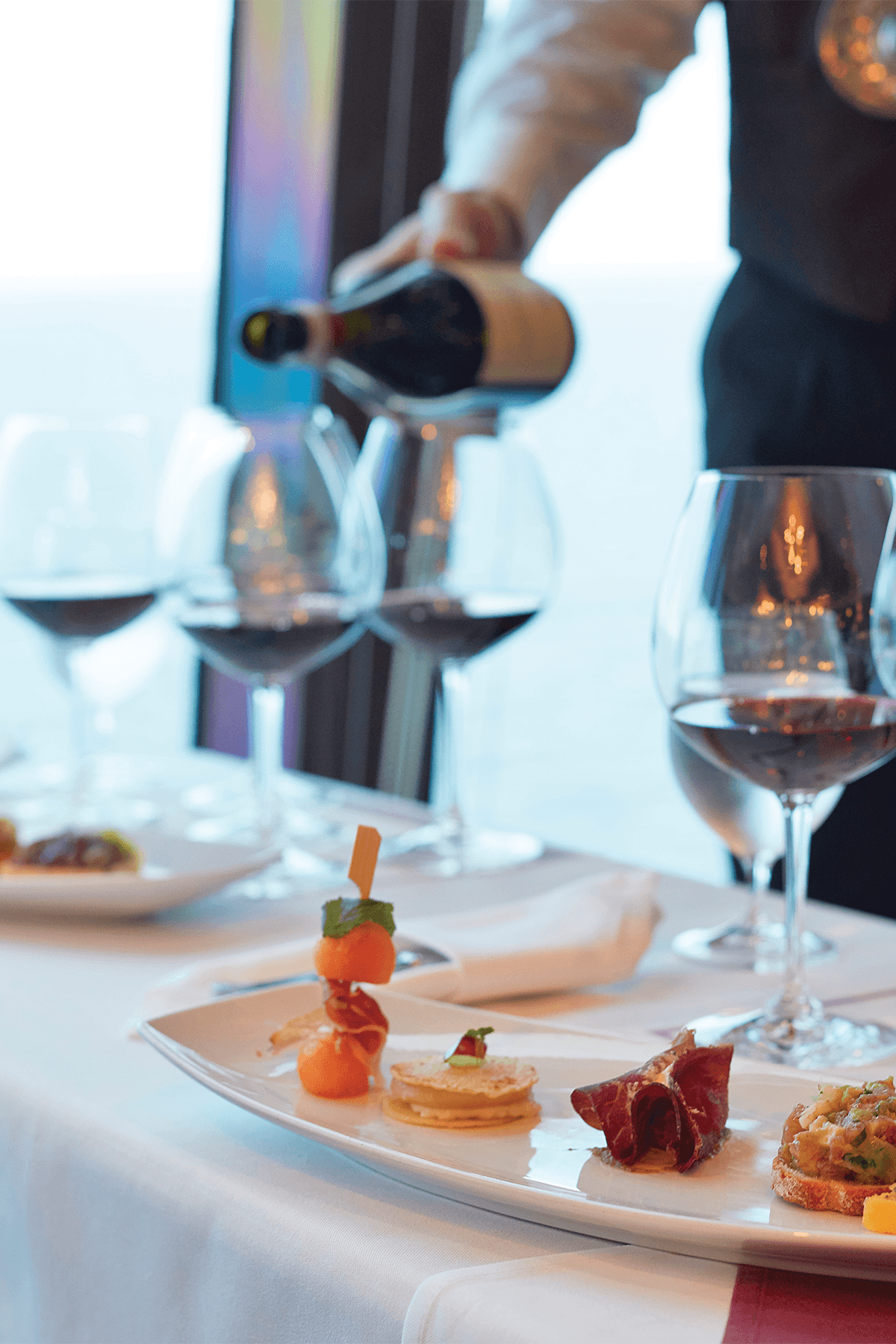 Image may contain Food Food Presentation Glass Adult Person Alcohol and Beverage