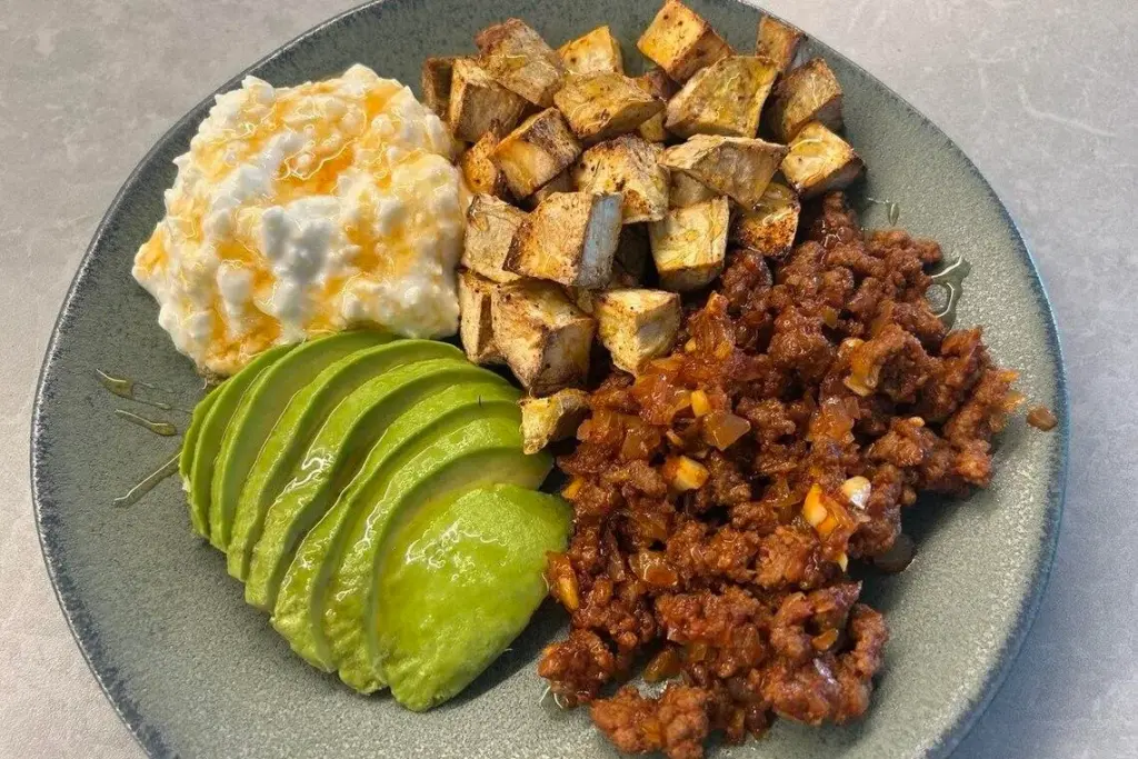 High-protein recipes tested | The Straits Times Cottage cheese beef bowl, which is trending on TikTok .