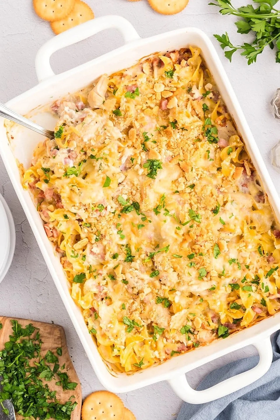 Chicken cordon bleu casserole. Photo credit: Real Balanced.
