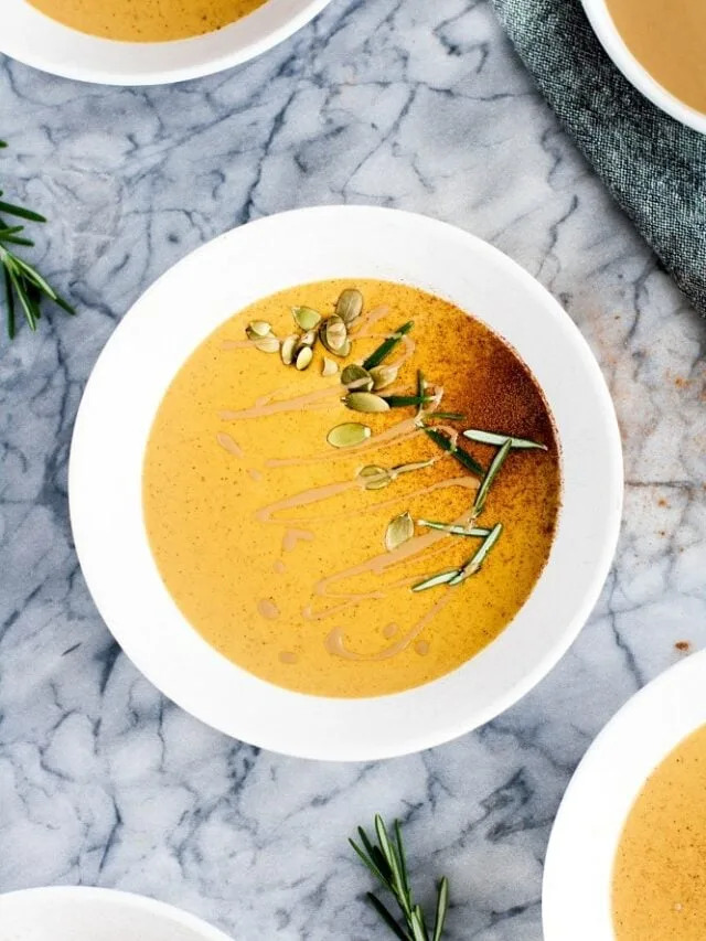 Pumpkin soup with canned pumpkin. Photo credit: Real Balanced.