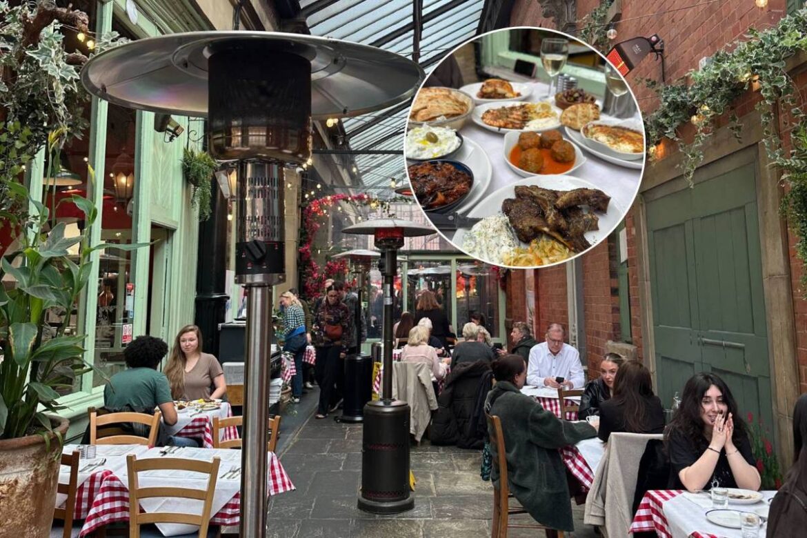 You can eat charred lamb chops & grilled king prawns beneath this stunning glass roof at Manchester’s own Greek taverna You can eat charred lamb chops & grilled king prawns beneath this stunning glass roof at Manchester's own Greek taverna