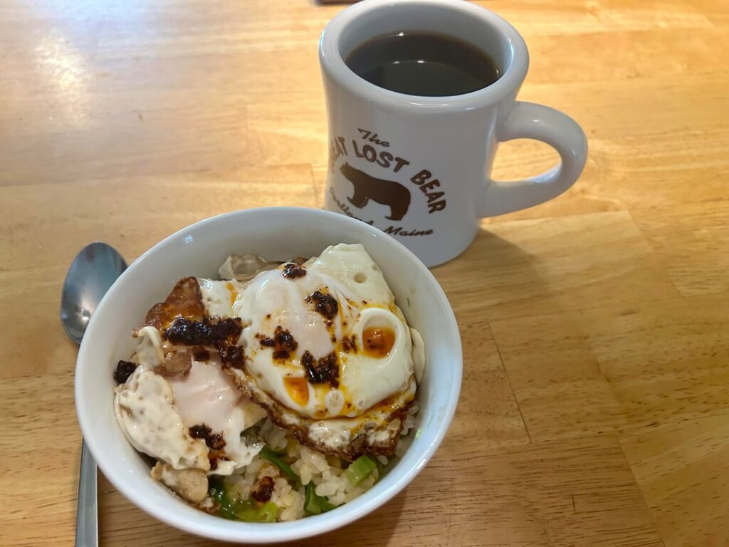 Egg and rice bowl