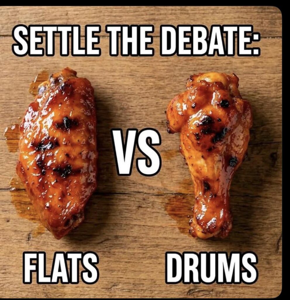 Chicken wings what one do you prefer