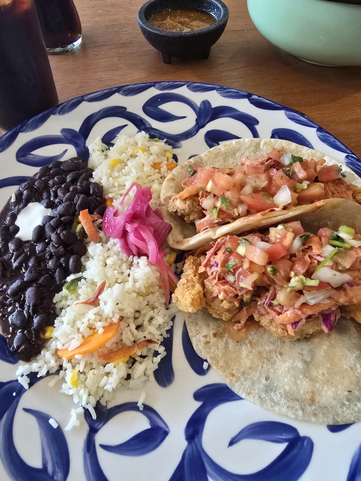 Baja (Shrimp) Tacos at Santa Catarina