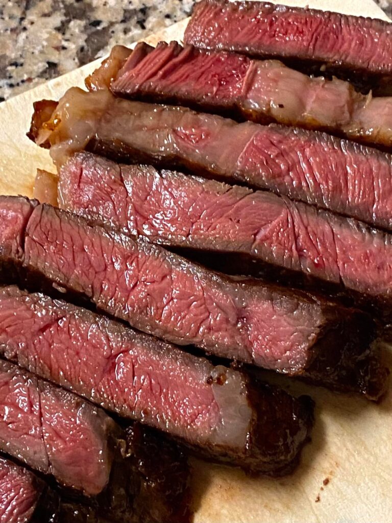 Alton Brown’s reverse sear ribeye method