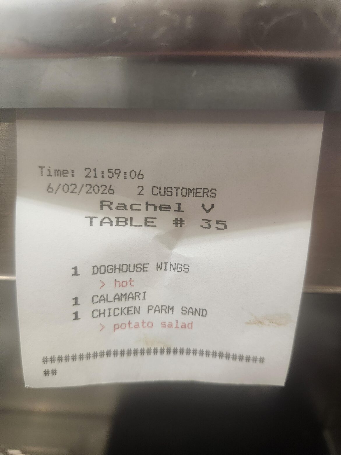 We cook until the doors are locked