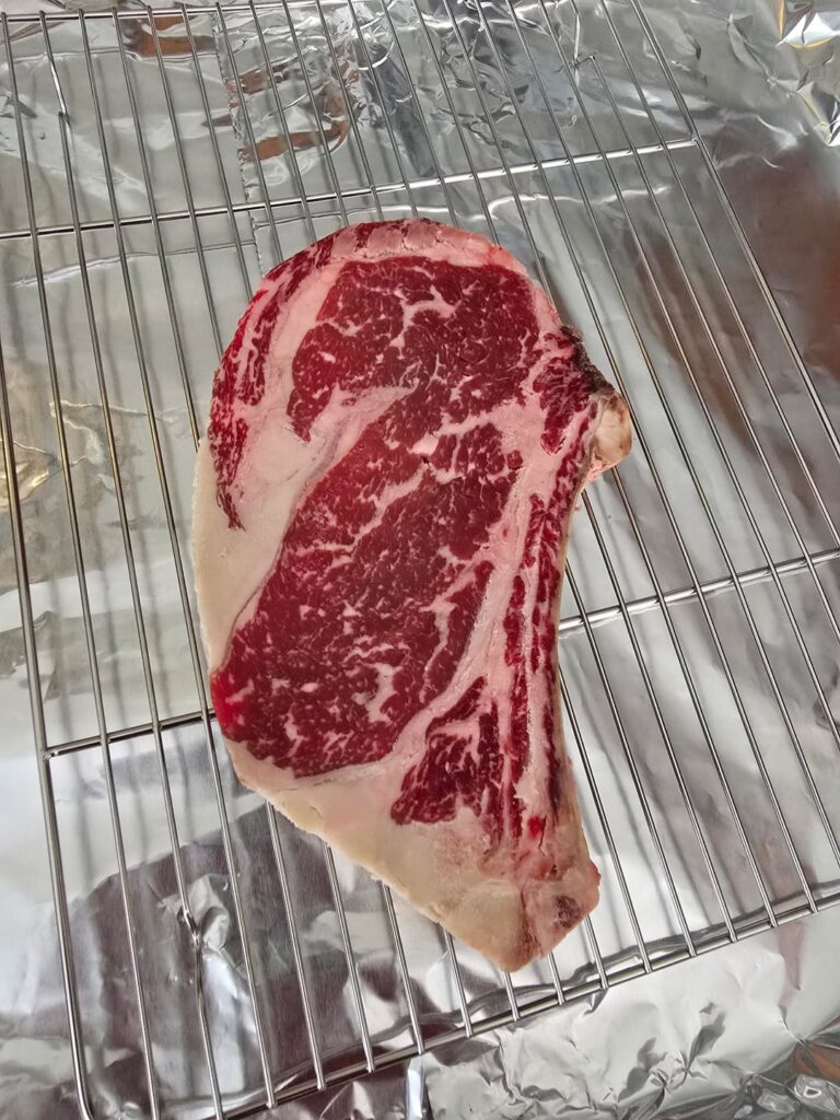 I was proud of this steak. 2.5" dry aged ribeye