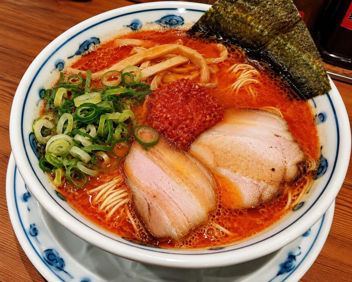 Spicy Tonkotsu Ramen I had in Shibuya, Tokyo 🍜🌶️