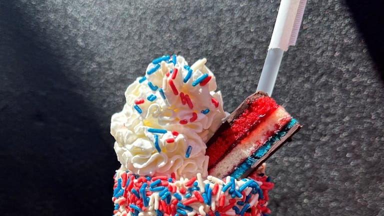 The July shake of the month at Whiskey Down Diner...