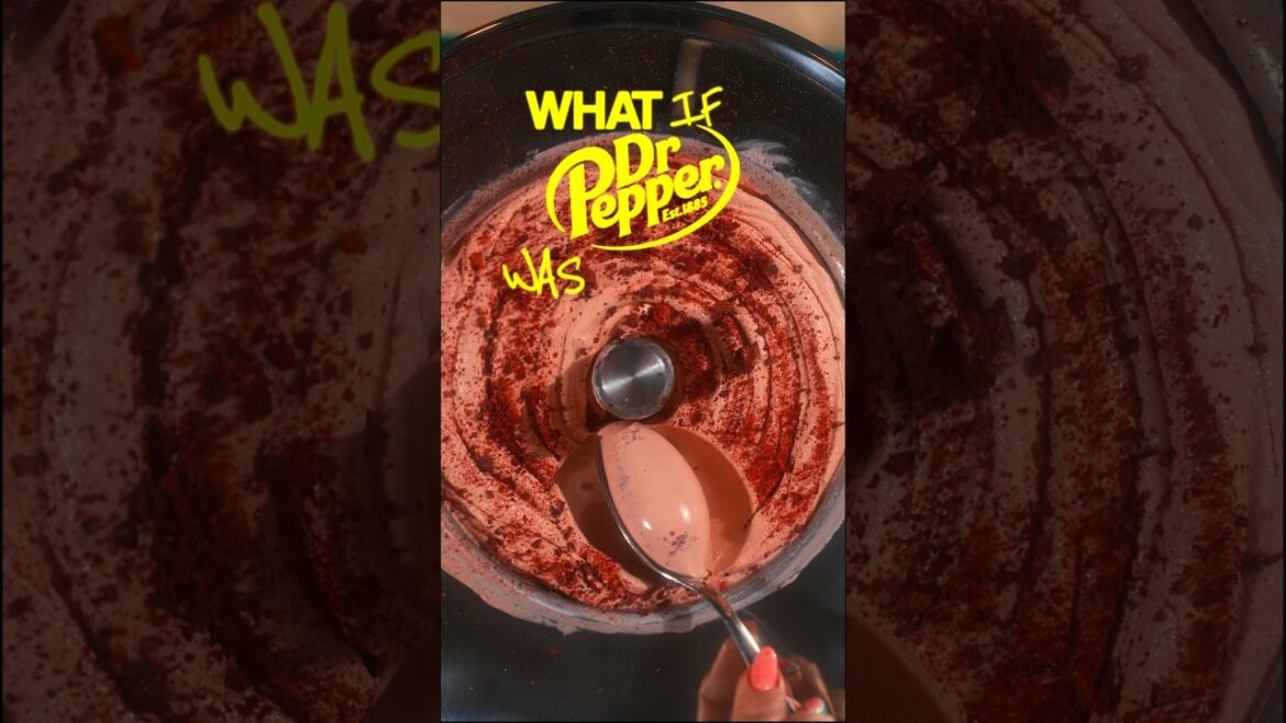 I reverse engineered Dr Pepper... then turned it into gelato. #dessert #icecream #food