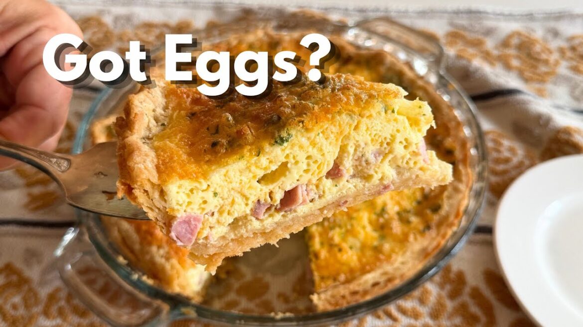 Easy Quiche with Ham & Cheese | Fast & Easy Dinner Easy Quiche with Ham & Cheese | Fast & Easy Dinner