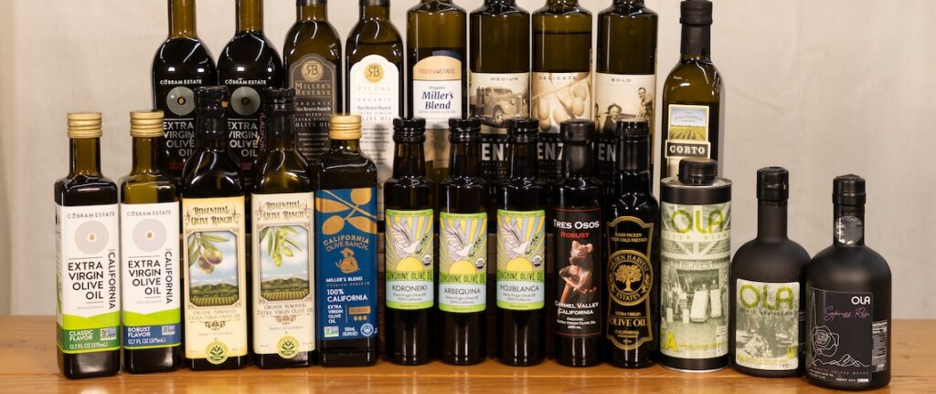 bottles of olive oil