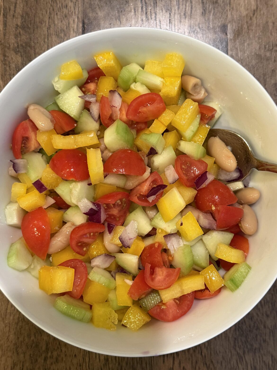Quick Chopped-Veggie Lunch Bowl Quick Chopped-Veggie Lunch Bowl