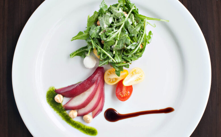 The Poached Pear Salad at the Poached Pear Bistro in NJ