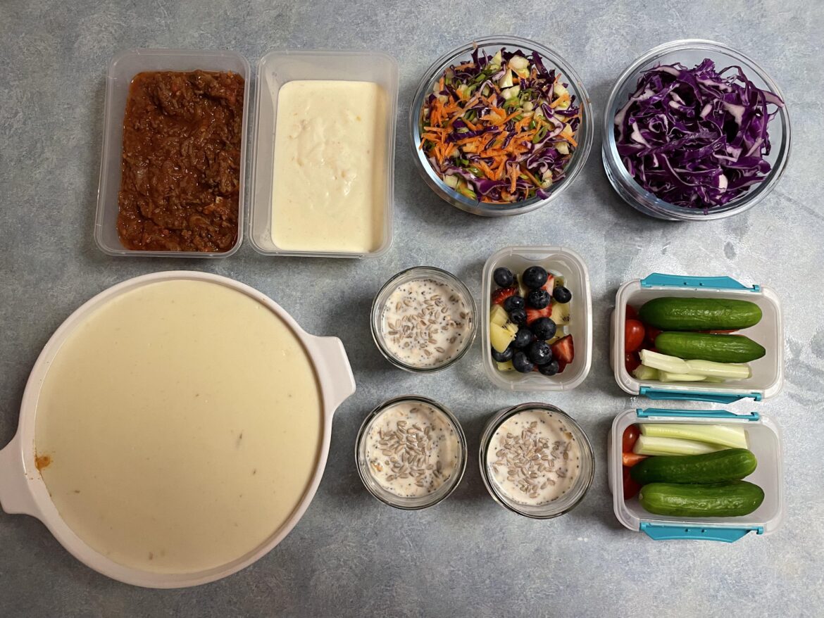 Mum-style impromptu meal prep Mum-style impromptu meal prep