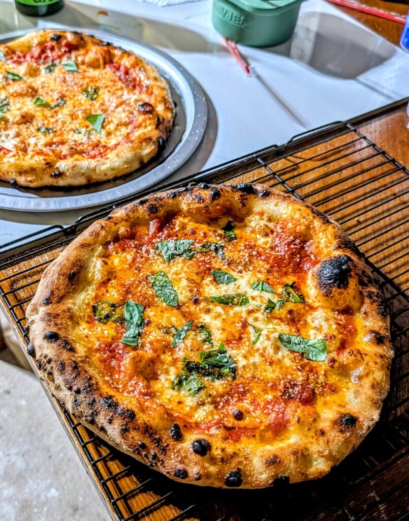 Poolish pizza & bonus baguettes Poolish pizza & bonus baguettes