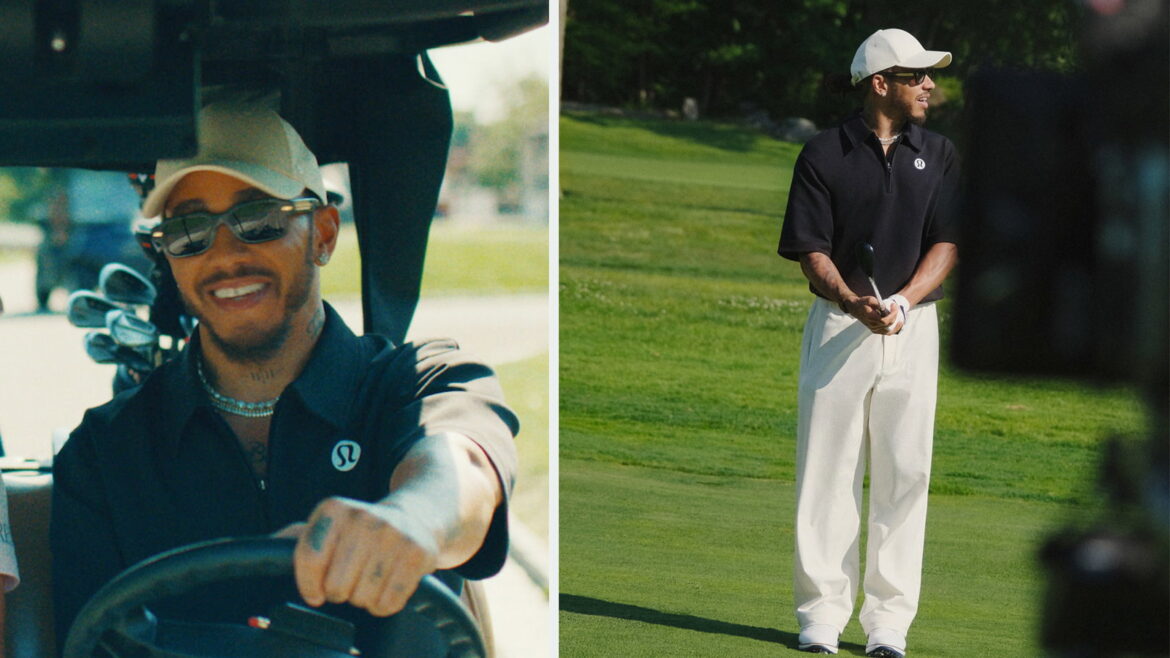 Lululemon and Lewis Hamilton are cooking up a golf collection Image: Instagram/@lewishamilton