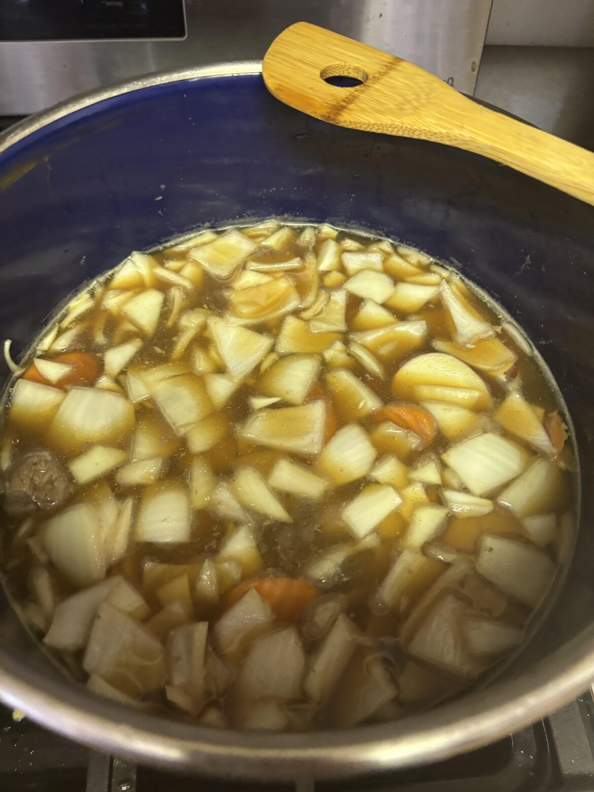 Do i have nearly enough onions in my beef stew?