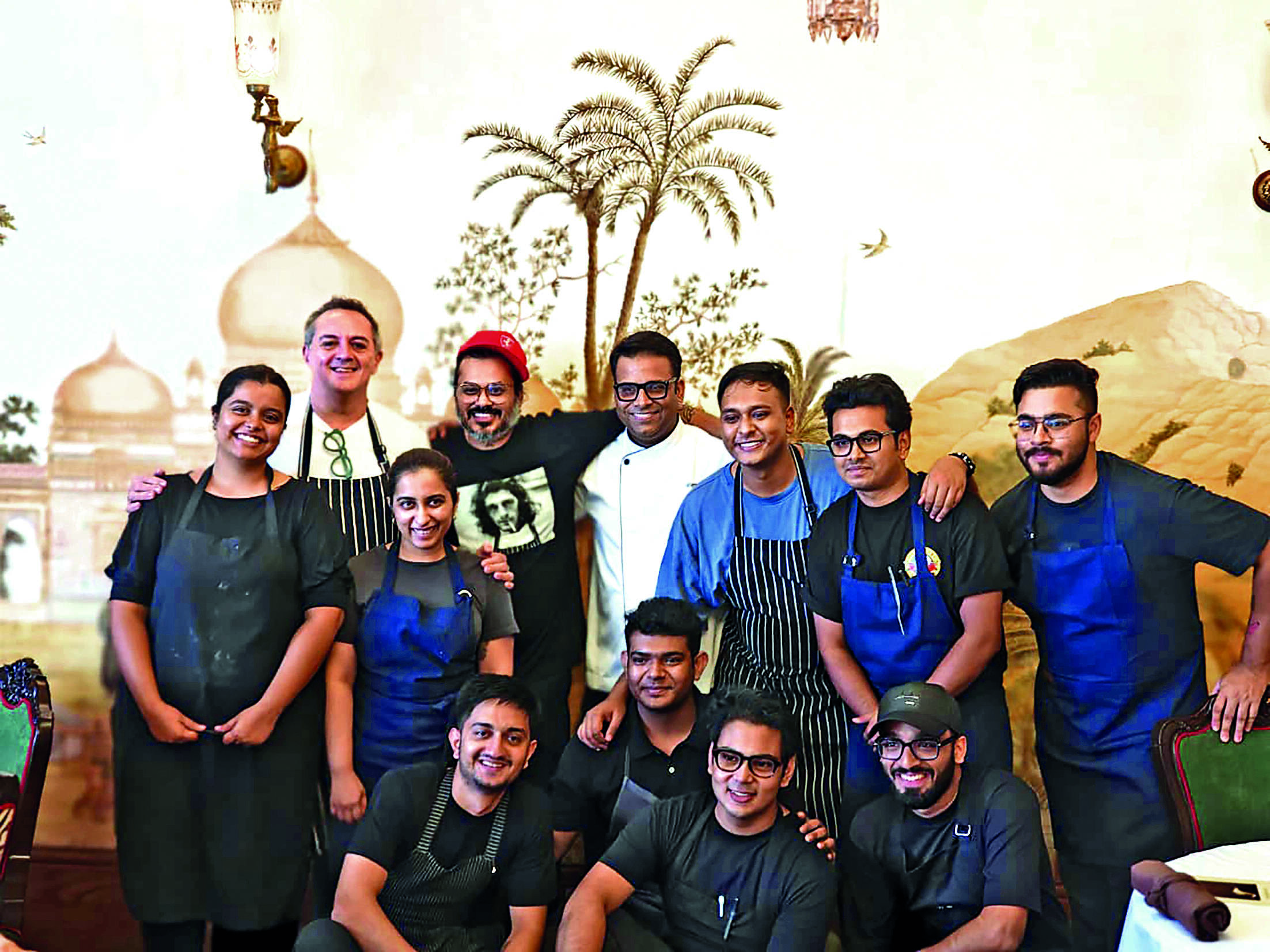 Priyam with his team and Shaun Kenworthy also created a Bistro-style brunch P3_SS_Team