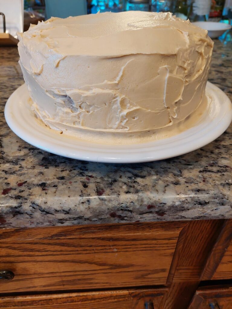 The Ultimate Keto Vanilla Cake With Salted Caramel Buttercream Frosting & Salted Caramel Sauce