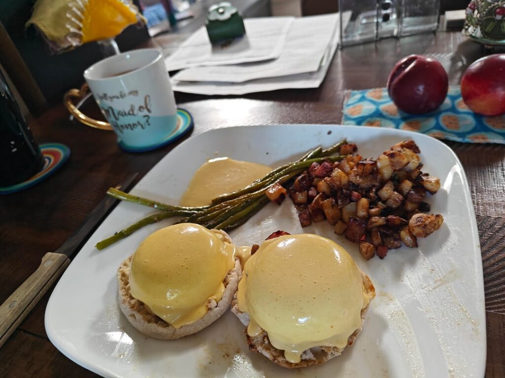 Homemade Eggs Bene with the Wife.