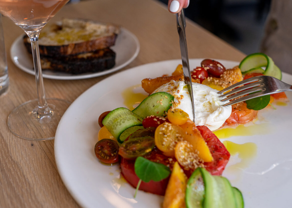 Got peaches? Try this pair of peachy recipes Pickled peaches and tomatoes served with burrata