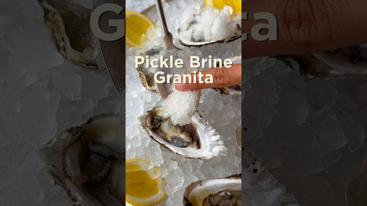 How To Turn Leftover Pickle Brine Into Granita