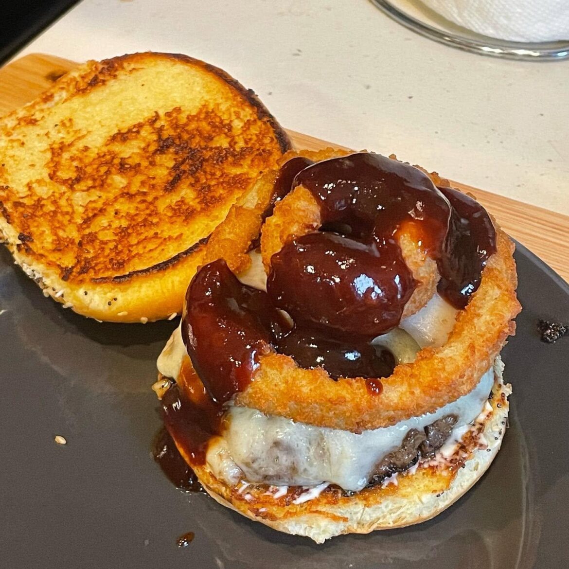 Barbecue Bacon Cheese Burger