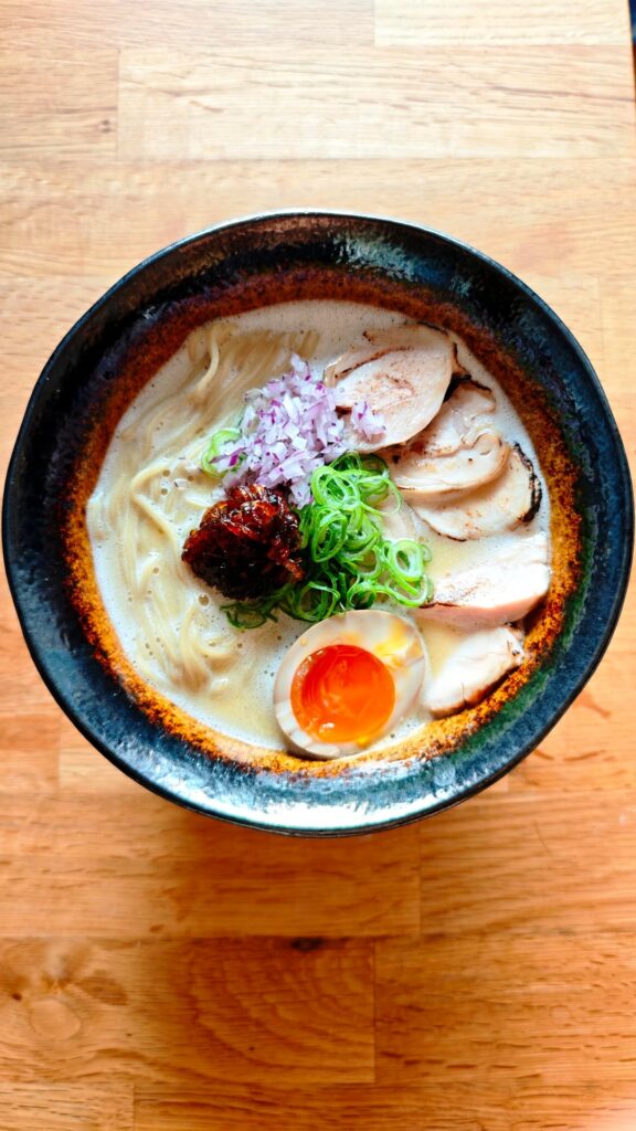 Homemade tori paitan