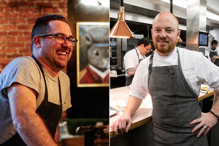 A ‘punk French’ restaurant opening in former Winnie’s in Manayunk Chefs Art Cavaliere, left, and Justin Bogle met as classmates at Shawmont School in Roxborough.